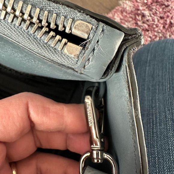 Authentic Prada Glacé Calf Twin Pocket Tote Bag, Dark Blue (Marine) - Repainted - Picture 11 of 15